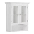 Normandy Double Door Wall Bath Cabinet White - WyndenHall
