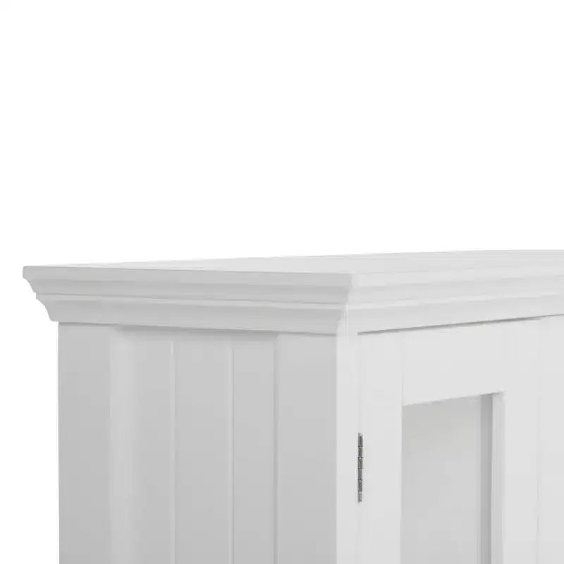 Meuble haut de salle de bain à double porte blanc