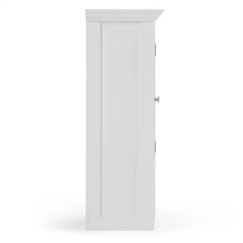 Meuble haut de salle de bain à double porte blanc