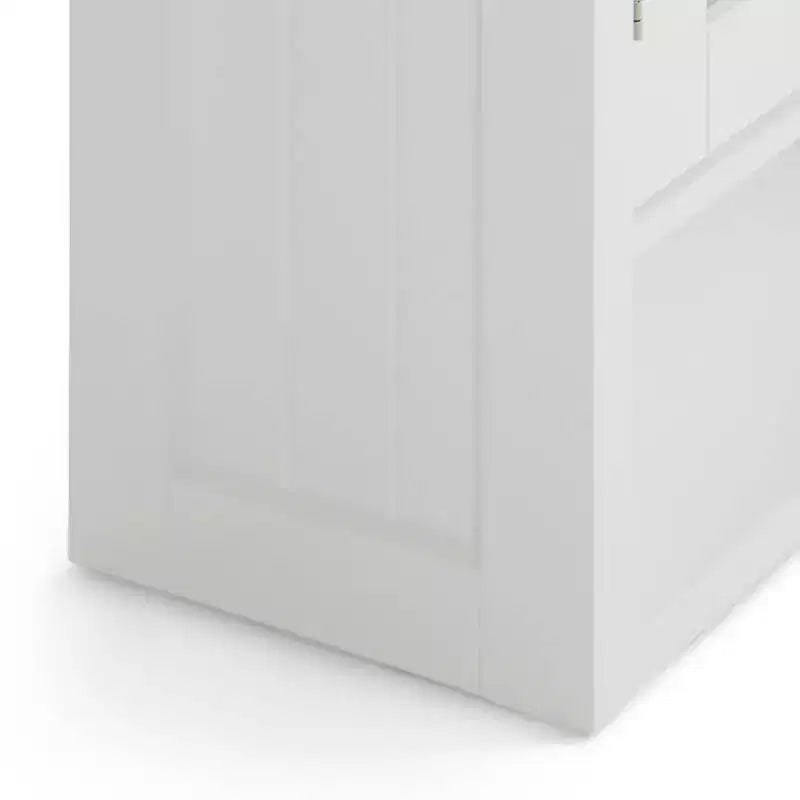 Meuble haut de salle de bain à double porte blanc