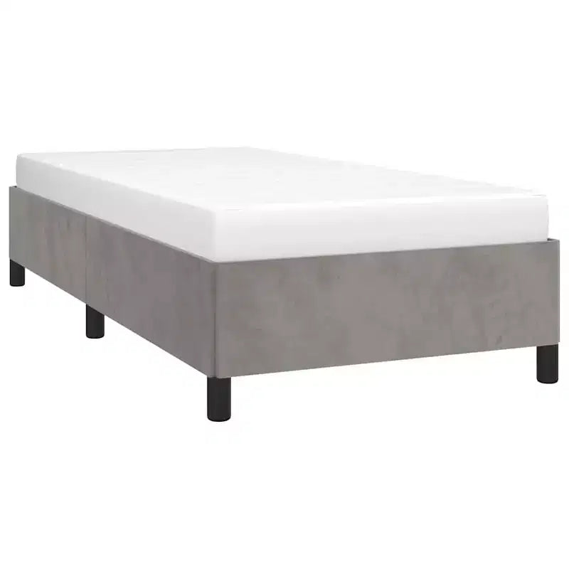 Cadre de lit Gris clair Velours Cadre de lit Rectangulaire