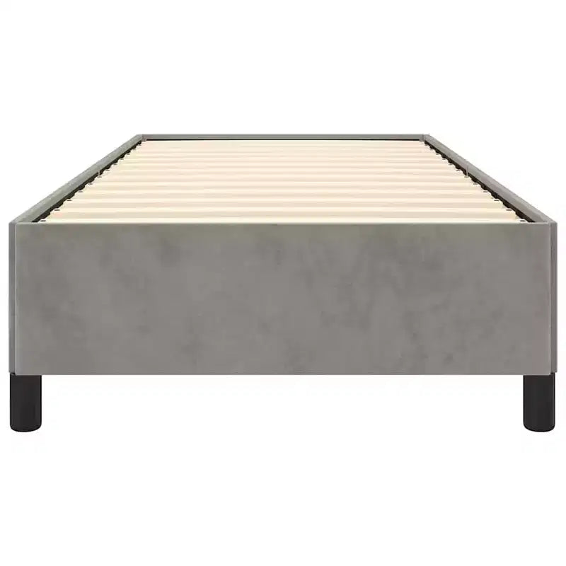 Cadre de lit Gris clair Velours Cadre de lit Rectangulaire