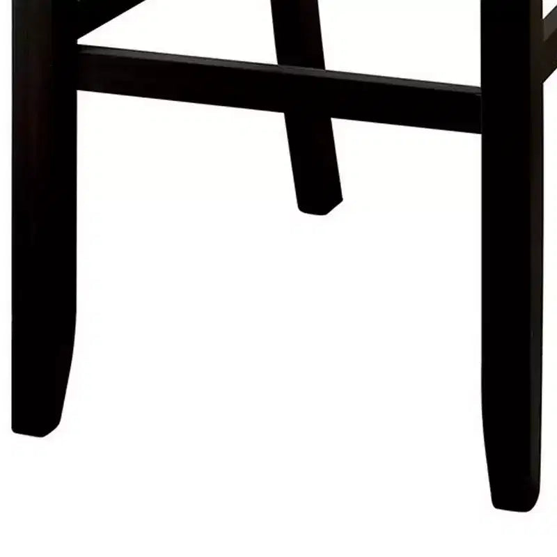 Tabouret de bar style ferme, revêtement en lin ivoire, couleur crème