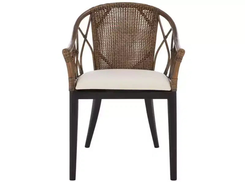 Miyomi Arm Chair - ACH4900 - Brown/Ivory - Safavieh