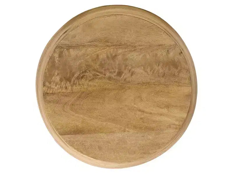 Tabouret à assise en bois – Bois naturel clair/mangue clair