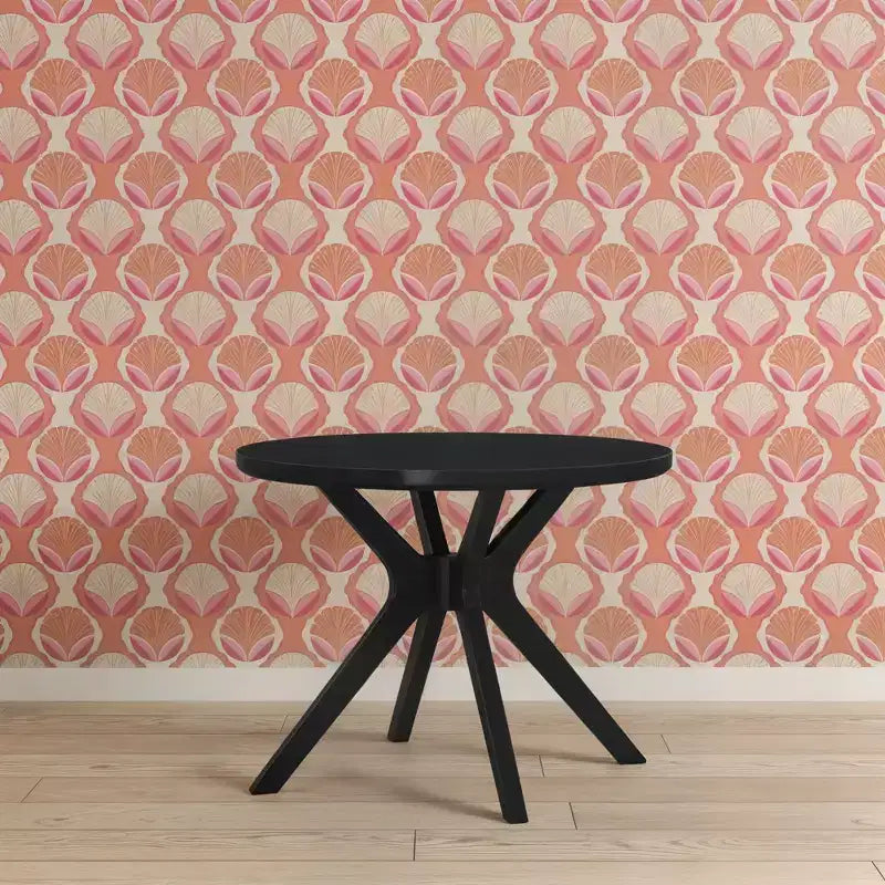 Table à manger ronde avec pieds croisés (38 po x 38 po / 966 mm x 966 mm)