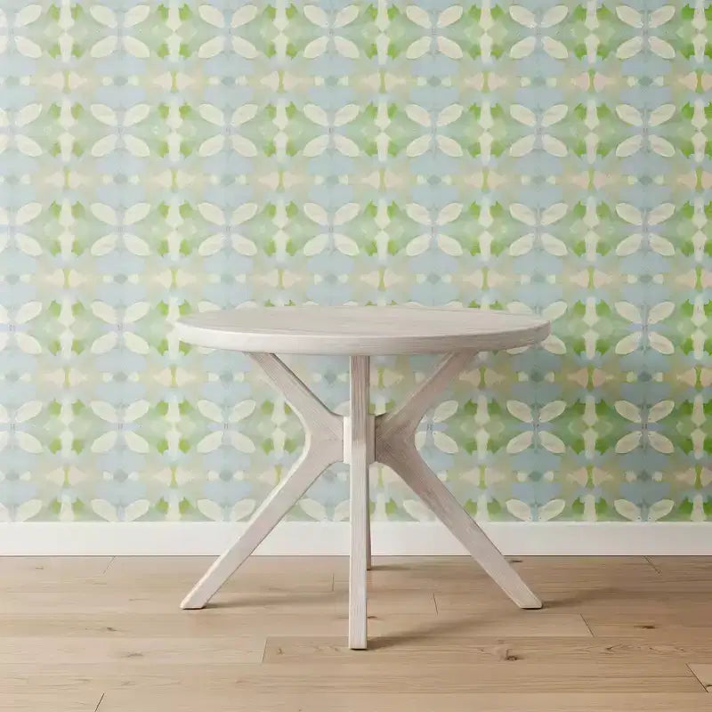 Table à manger ronde avec pieds croisés (38 po x 38 po / 966 mm x 966 mm)