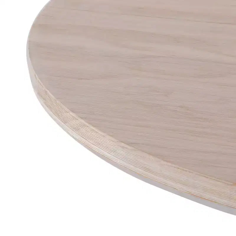 Table à manger ronde avec pieds croisés (38 po x 38 po / 966 mm x 966 mm)