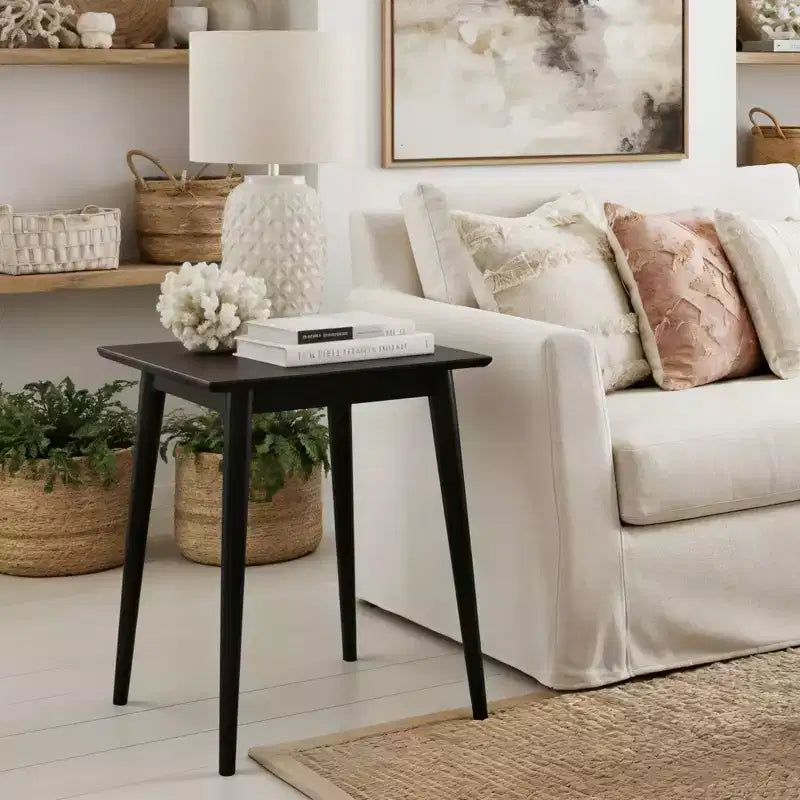 Mid-Century Modern Square Side Table (20in x 20in / 510mm x 510mm)