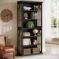 Lantine 6-Tier Bookshelf, 75-Inch Tall Bookcase, Large Bookshelves Freestanding Display Shelves, Wood Book Shelf for Living Room, Home Office, Bedroom
