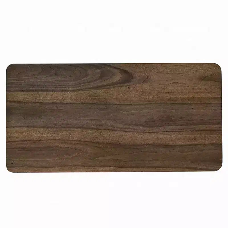 Table basse, plateau rectangulaire de 119 cm avec pieds inclinés, noyer marron