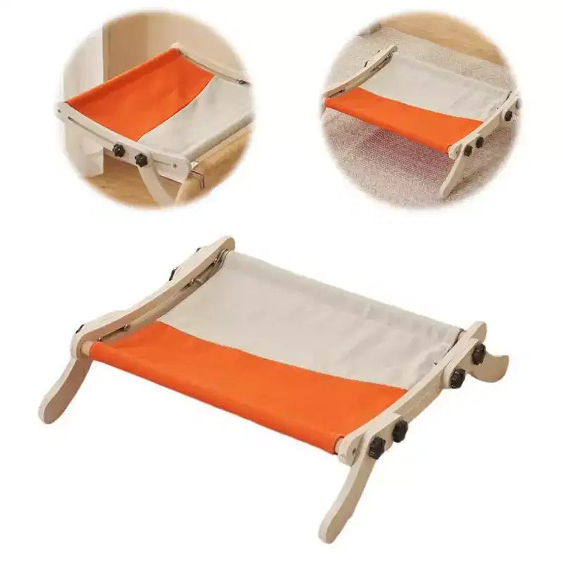 Perchoir de fenêtre pour chat, hamac de fenêtre pour chat - Capacité de charge de 18 kg, fente de serrage coulissante en une étape, lit réglable pour animaux de compagnie pour rebord de fenêtre et table de chevet