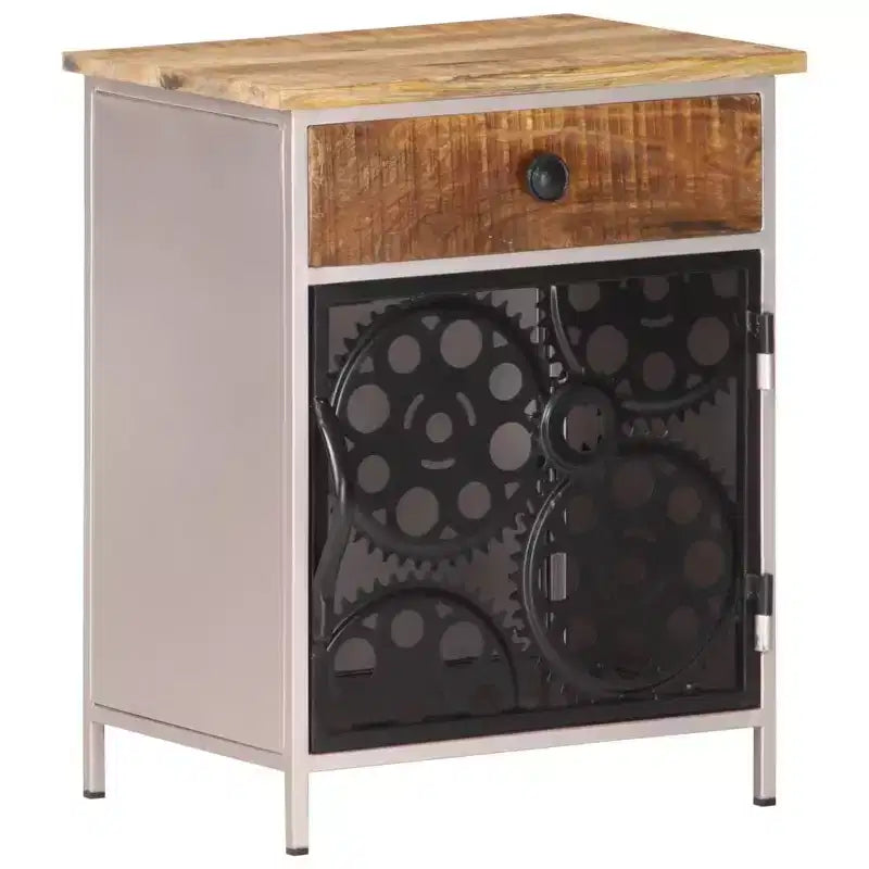 Table de chevet 40x30x50 Bois de manguier brut