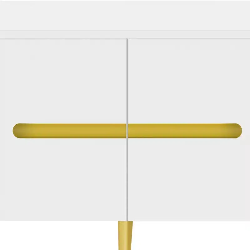 Meuble TV avec portes et texture nervurée pour téléviseurs de 85 pouces – Meuble de rangement avec pieds en métal