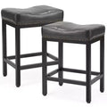 Tabouret de bar haut de gamme en cuir PU (avec repose-pieds) – idéal pour les cuisines, les bars à domicile et les salons