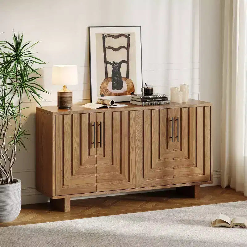Buffet moderne et élégant – Meuble de rangement à quatre portes