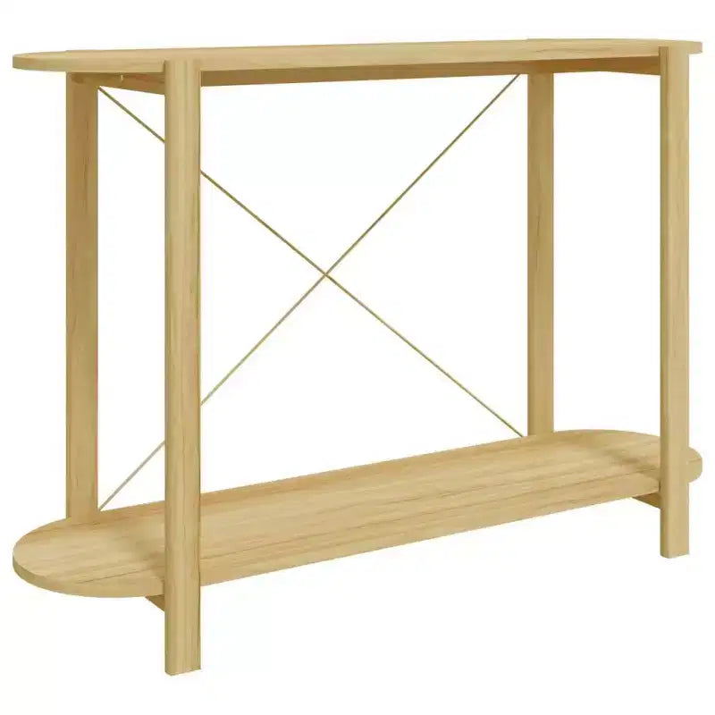 Console Table Table d'entrée Couloir Table d'appoint étroite Bois d'ingénierie