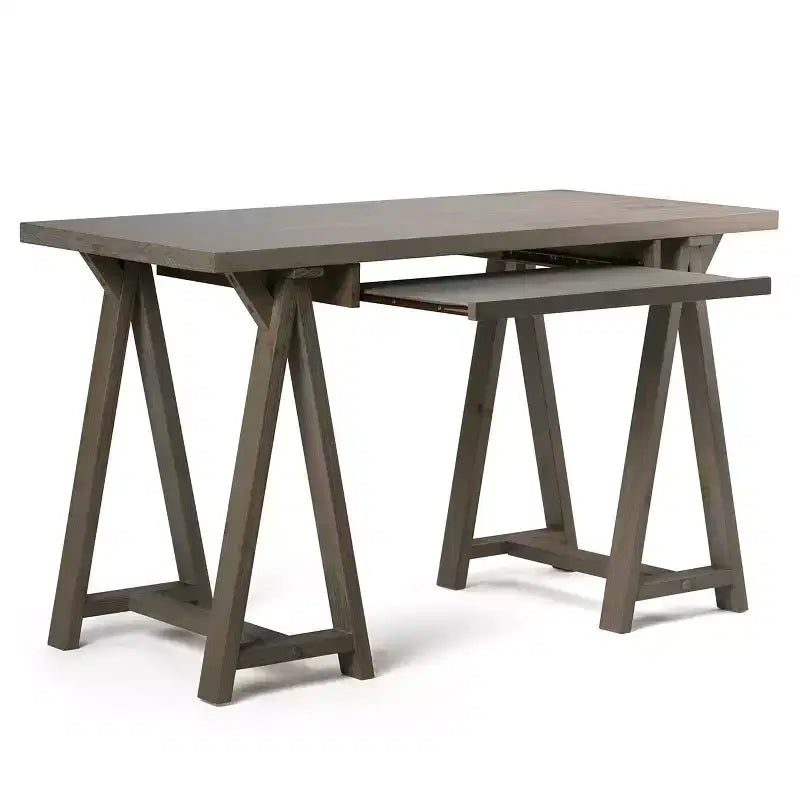 Bureau d'ordinateur avec tablette coulissante pour clavier