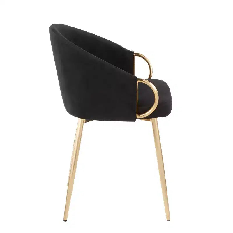 Chaise de salle à manger contemporaine et glamour