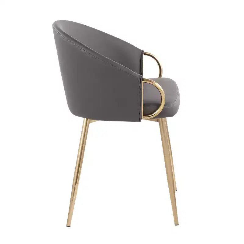 Chaise de salle à manger contemporaine et glamour