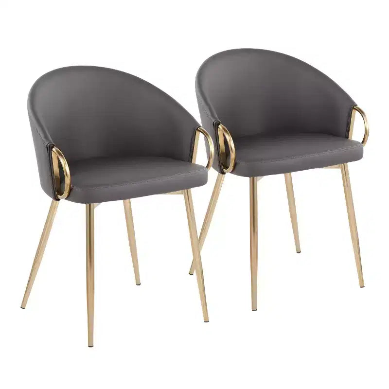 Chaise de salle à manger contemporaine et glamour