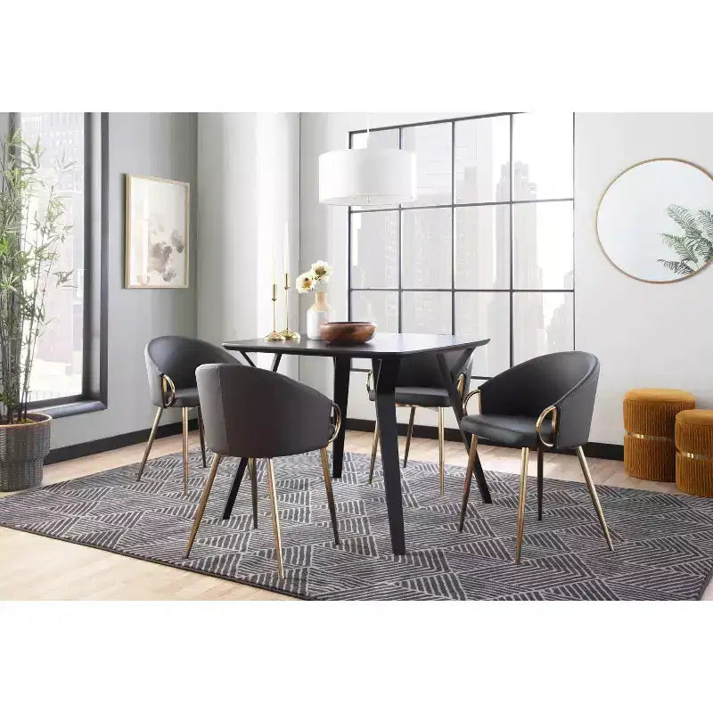 Chaise de salle à manger contemporaine et glamour