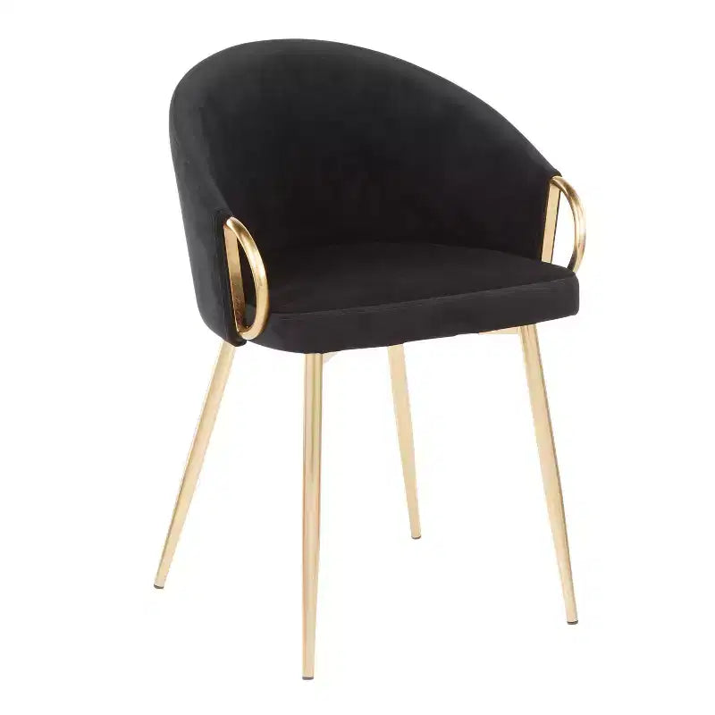Chaise de salle à manger contemporaine et glamour