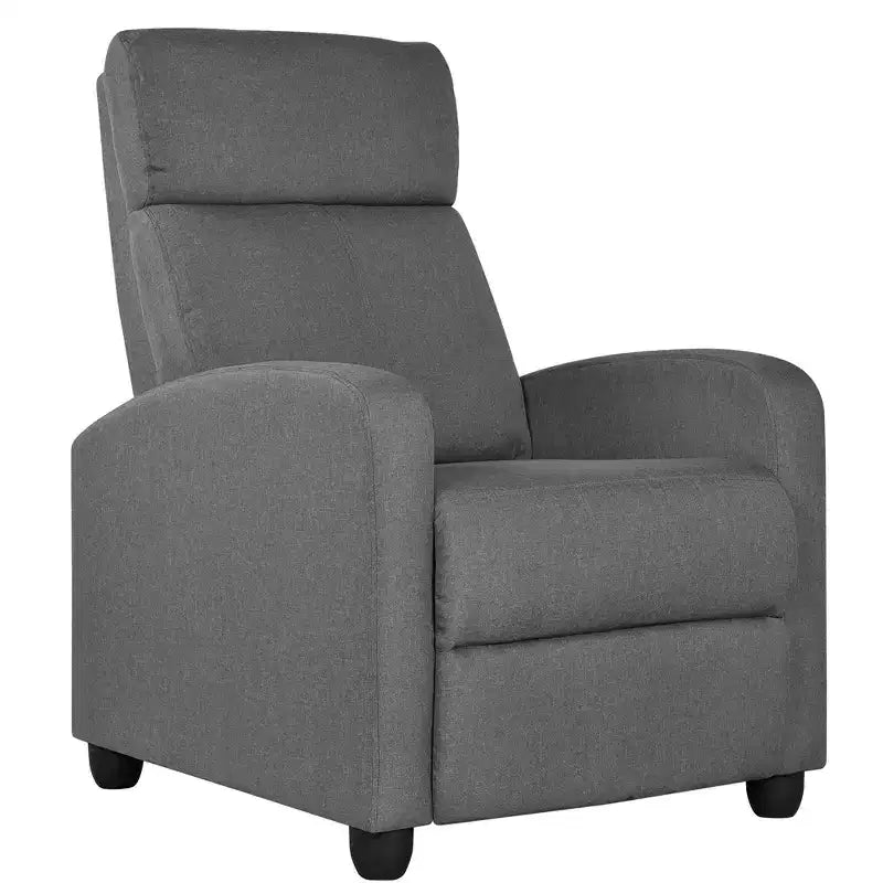 Fauteuil inclinable ajustable en tissu avec ressorts ensachés pour salon