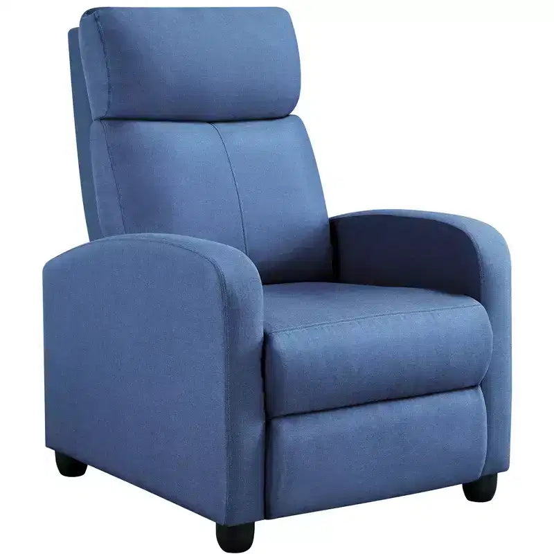 Fauteuil inclinable ajustable en tissu avec ressorts ensachés pour salon
